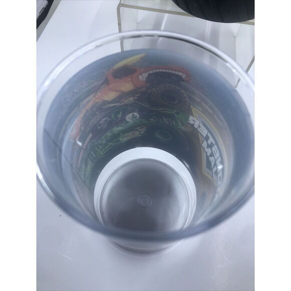 Monster Jam Trucks Collectible Plastic Souvenir Cup Piston & Tire - Picture 10 of 14